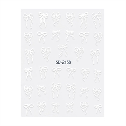 Hvide sløjfer klistermærker, SD-2158, GNB